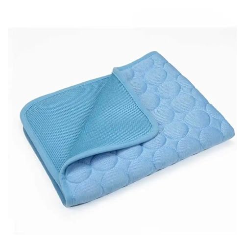 Pet Summer Bed Dog Cooling Ice Mat Cat Cold Extra, Compatible For All Size Puppy Supplies Accessories Washable Sofa Blanket(Blue
