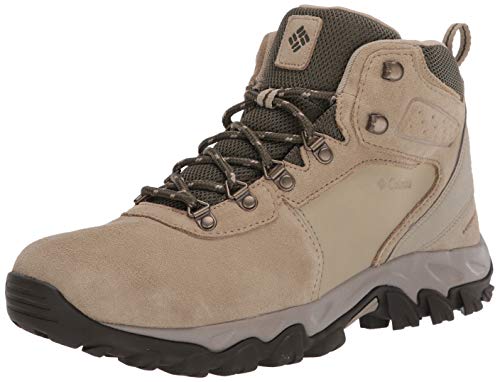 Columbia Men's Newton Ridge Plus II Suede Waterproof Hiking Boot, Twill/Nori, 10 Regular
