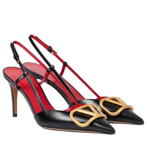 Womens Slingback High Heels Pointed Toe Stiletto Heeled Sandals Sexy Slip On Pumps Backless Evening Prom Party Dress Shoes Nude