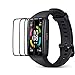 AYSOW Protecteur d'écran pour Honor Band 6 de 9H Verre trempé résistant aux Rayures 2.5D Protecteur d'écran Rond Facile à Installer [3 pièces] pour Honor Band 6 Montre Intelligente