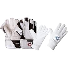 CW County Wicket Keeping Gloves with Inner Gloves Wicket Keeping Gloves Combo Padded Inner Gloves Wicket Keeping Inners