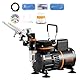 VEVOR Airbrush-Set, Luftkompressor mit Doppellüfter, professionelles Airbrush-System-Set mit 3 Airbrushes, Halter, Farbmischrad, Reinigungsbürsten-Set, Airbrush-Set für Kunst, Nägel, Kekse, Make-up, K