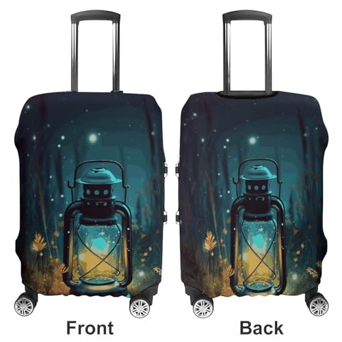 Carry on Luggage Cover Fireflies And Lantern Suitcase Covers for Luggages Tsa Approved Travel Luggage Sleeve Protector Elastic Suitcase Protector Anti-Scratch Washable Fits 19-30 Inch Case -L3