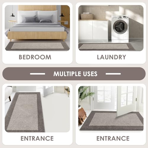 FCSDETAIL Dirt Trapper Indoor Door Mat 60 x 90 cm, Non-slip Entrance Rug, Machine Washable Dog Doormat, Inside Floor Mat for Entryway, Muddy Shoes & Paws