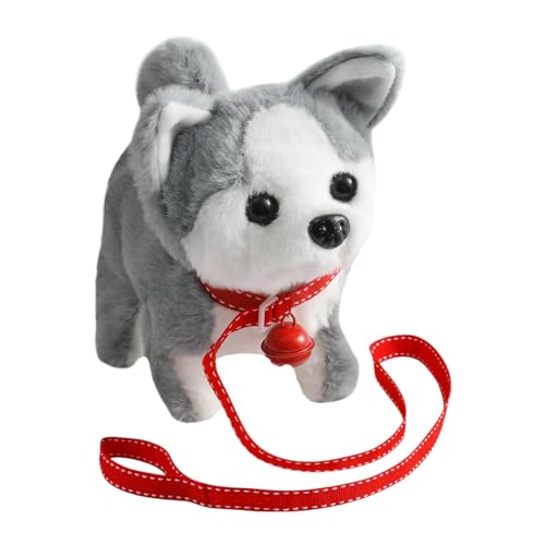 Perro de Peluche Eléctrico - Mascota Interactiva y Realista - Perro Electrónico Interactivo | para Niños y Niñas Cumpleaños y Navidad