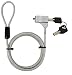 Sendt Silver Notebook Laptop Keyed Lock for Wedge Security Slots