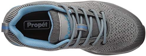 Propét Women's Petra Hiking Shoe, Light Grey/Light Blue, 12 X-Wide | Image 4