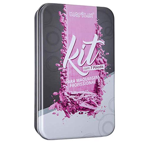 Macrilan Kit Para Maquiagem Profisional C/7 Pinceis Kp8-1