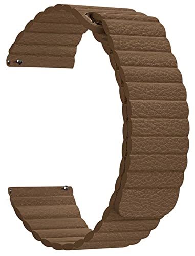 ACESHLEY Watch Band Magnetic Leather Strap Compatible With Honor watch Magic 2 (42mm) Replacement Watchband Straps | Brown (B09PLCMNDR) Amazon Price History, Amazon Price Tracker