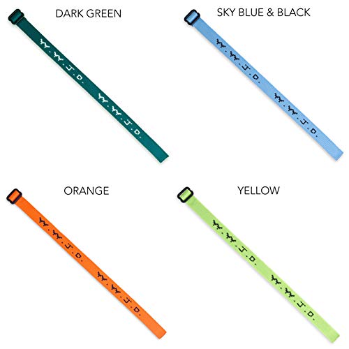 Single W.w.j.d. Bracelet - 22 Individual Colors To Choose From - Mix And Match (Navy Blue) #TOP4