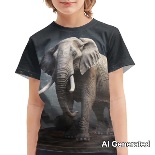 Image of Xhuibop Kids T Shirts for Boys Size 3-16 Girls Short Sleeve Sportswear Active Tops