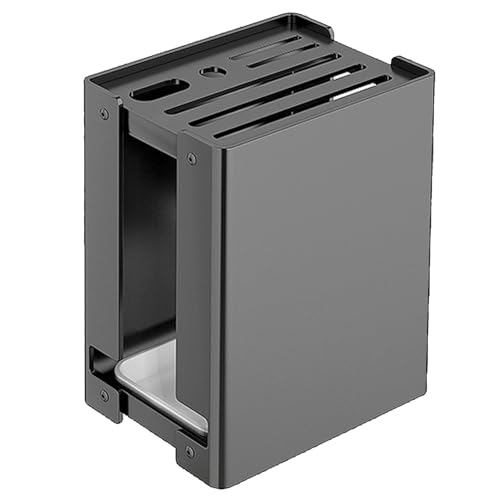 Kitchen Knife Rack Multifunctional Magnetic Drainage Vertical Storage Rack for Home Kitchen Carbon Steel 22x16.5x12.5cm