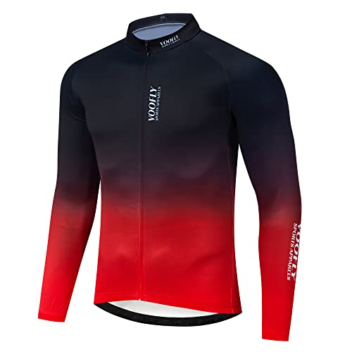 Maillot de cyclisme hiver à zip pour rouler en VTT par temps froid