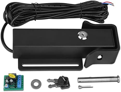 Automatic Electric Gate Lock for DC 12/24V Swing Gate Opener Gate, Single Double Gate Operator System Device Safe Security Gate Lock, Automatic Gate Lock with Control Board for Multi Gate Door