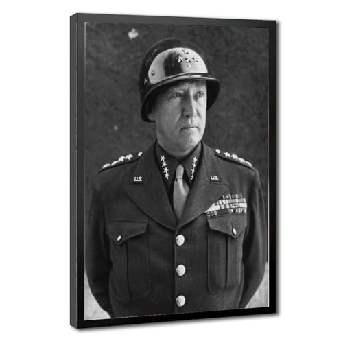 Impression sur toile George S Patton de qualité supérieure 61x91 cm