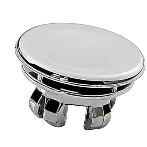 シンクオーバーフローキャップ、 オーバーフロー キャップ, 洗面台 オーバーフロー キャップ, シンクオーバーフローキャップ洗面器シンク丸穴トリム,22-24mmキッチンシンク用二重層化粧台シンクオーバーフローキャップ