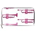 Produktbild Leder Zip Around Kartenhalter Geldbörse Clutch Bag Wallet Lange Clutch Mit Trompete Pink Geometric Print-Kartenhalter Organizer, Pu Leder Reißverschluss Geldbörse Für Männer Frauen