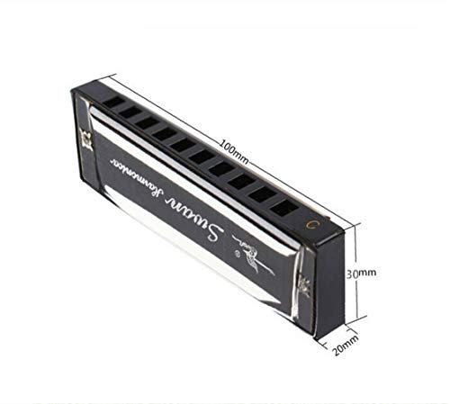 Harmonica 10 trous 20 tons C Blues Jazz Musique folklorique Instrument de musique - Les Beatles, Paul McCartney, John Lennon, RIngo Starr, George Harrison Harmonica 10 trous 20 tons C Blues Jazz Musique folklorique Instrument de musique – Image 5