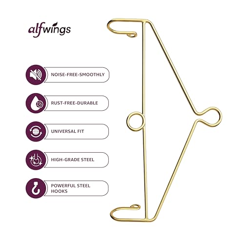 Image of Baby Cradle Hanger Steel | Supports Up to 25Kg | Strong Metal | for Thottil Swing Jhula Palna | (Gold, Centre Hole)