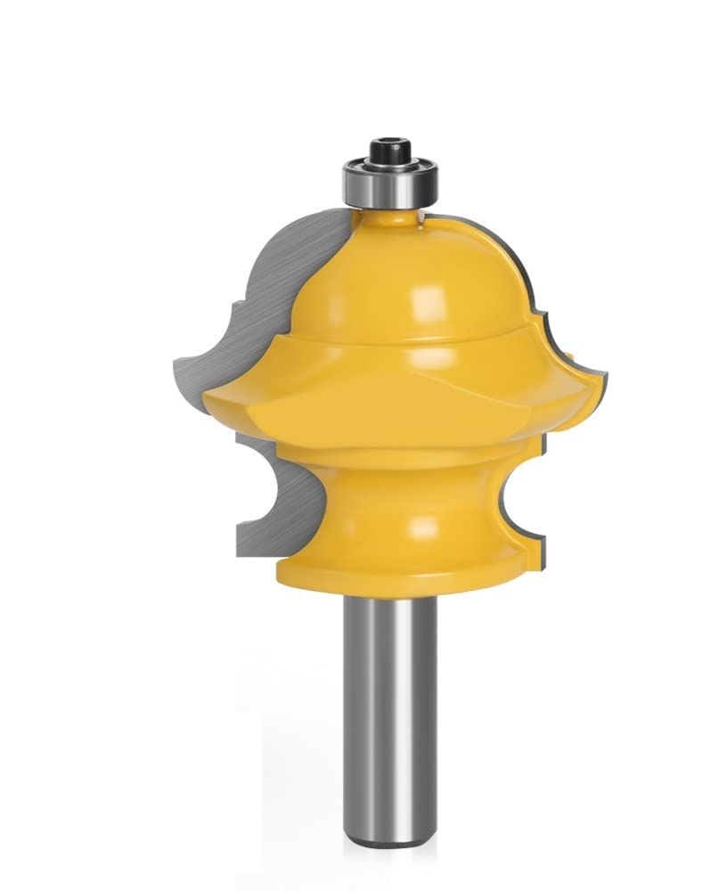 1PC 12mm 1/2 "Vástago Multiforma Multi-perfil Moldeo Bit Fresa de puerta for herramientas de carpintería de madera(12.7mm shank)