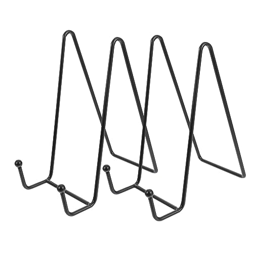 Alipis 2Pcs Easel Plate Display Stands Sturdy Holders for Plates Photos and Artworks Elegant Tabletop Decor for Home Office and Events