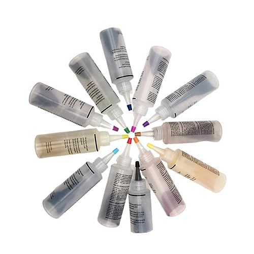 KONTONTY Color DIY Tie Dye Pigments Set for Clothes and Accessories Safe Cold Water Dyes for Cotton Linen Easy to Use for Family Bonding Activities