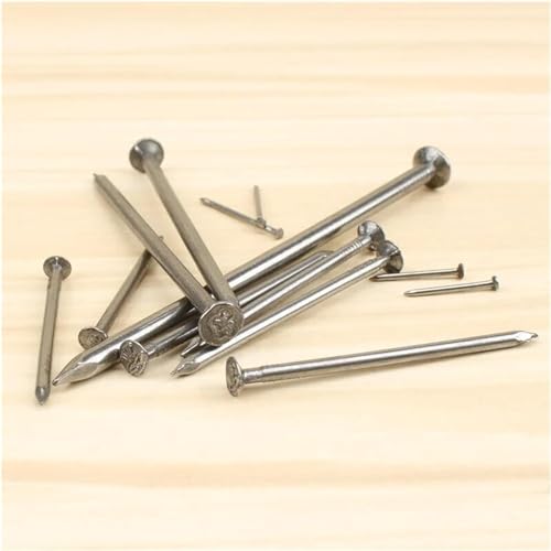 Clavos de alambre cabeza plana de acero al carbono, diámetros 1mm a 4mm, variedad de tamaños y cantidades miniatura 4