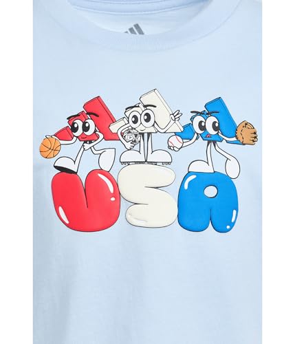 Image of adidas Boys Short Sleeve T-Shirt Sports Logo Tee