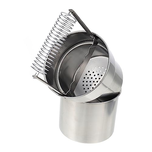 Gadpiparty Stainless Steel Artist Brush with Holder Multi Functional Paint Brush Washer for Home Studio and Outdoor Use Easy to Clean Durable for Water Spirits and Solvents