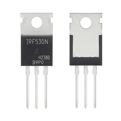 Image of IRF530 MOSFET Transistors 17A 100V IRF530N N-Channel Power Transistor 17 Amp 100 Volt TO-220 (Pack of 10Pcs)