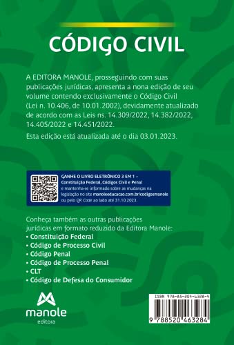 Código Civil: Lei n. 10.406, de 10 de janeiro de 2002