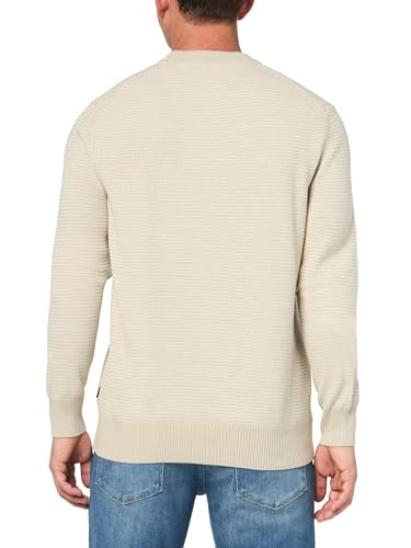 BOSS Men's Two Tone Cotton Blend Knit Sweater2