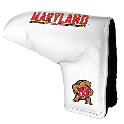 Team Golf NCAA Maryland Tour Blade Putter Cover (White), Fits Most Blade Putters, Scotty Cameron, Taylormade, Odyssey, Titleist, Ping, Callaway - image 1
