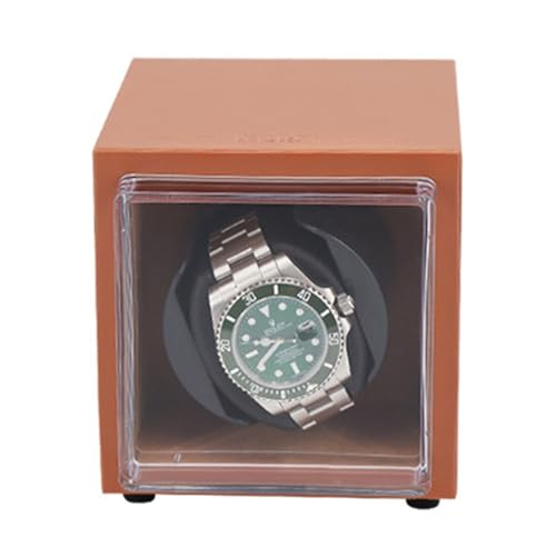 Caja Giratoria para Relojes con 1 Epítopo Estuche para Relojes Automaticos con Motor Mabuchi Silencioso 5 Modos De Rotación Fuente De Alimentación Dual