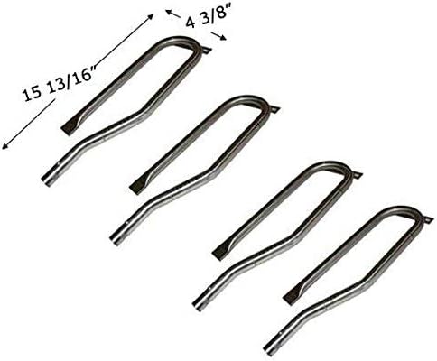 Members Mark 720-0584A, 720-0586A, Nexgrill 720-0336, 720-0337, 720-0511, Duro 720-0584A & 720-0336, 720-0337, 720-0511, 720-0512 (4-Pack) Stainless Steel Grill Burner