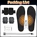 Heated Insoles, Rechargeable Foot Warmer with Battery, Plantar Fasciitis Insoles, Heavy Duty High Arch Support Orthotic Insoles for Plantar Fasciitis Pain Relief, Control Temperature, for Men Women, L