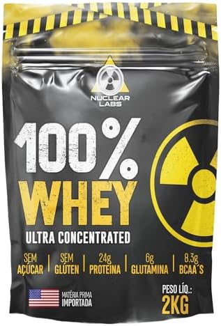 Whey Protein 2kg 100% Ultra Concentrado ZERO Açúcar e Glúten Mora...