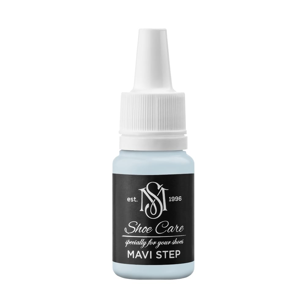 Peinture cuir haute couvrance MAVI STEP NCS S 1510-B pour masquer les éraflures de vos sneakers.