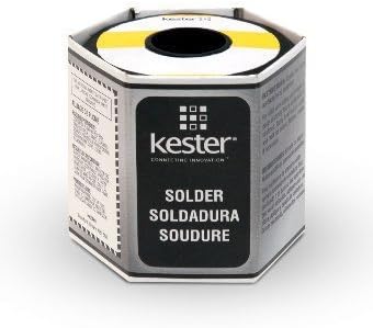 Kester Alambre de soldadura de 44 plomos, 1 libra, 0.125 pulgadas de diámetro del alambre, compuesto Sn/Pb, 40% de contenido de plomo, 24-6040-0069