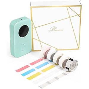 Phomemo D30 Labelprinter, labelprinter, zelfklevend, bluetooth-labelprinter, mini-etiketteerapparaat met 5 rollen…