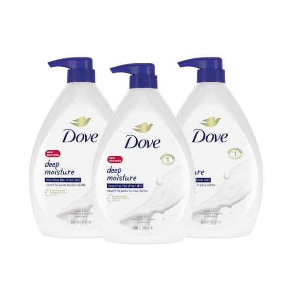Dove Body Wash with Pump with Skin Natural Nourishers for Instantly Soft Skin and Lasting Nourishment Deep Moisture…