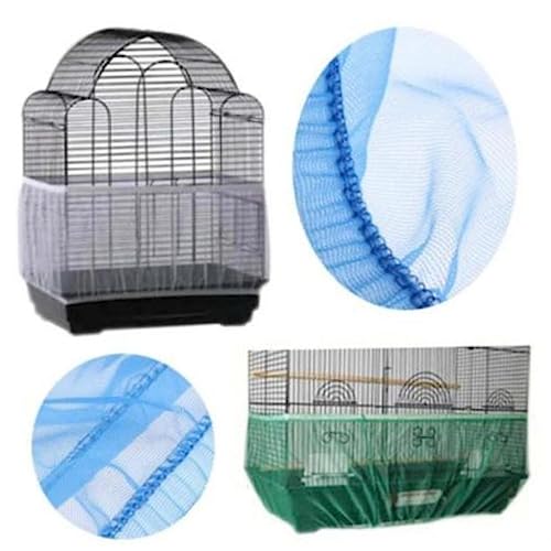 VANZACK Bird Cage Cover Mesh Large Size White Cage Net Cover for Bird Airy Fabric Easy Cleaning