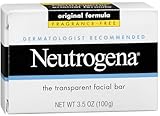 Neutrogena Transparent Facial Bar, Original Formula, Fragrance-Free, Pack of 4 x 3.5 Oz.