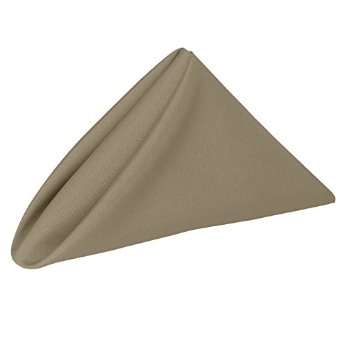 Ultimate Textile 17x17-Inch Square Polyester Cloth Napkins, Cafe, Set of 60