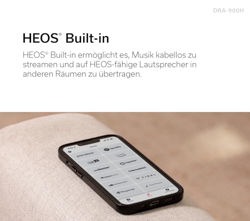 Denon DRA-900H 2.2-Kanal 145W 8K-AV-Verstärker mit HEOS Built-in - Silber