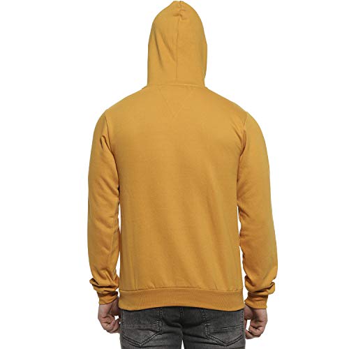 Image of Campus Sutra Men Cotton Regular Fit Hooded Sweatshirt