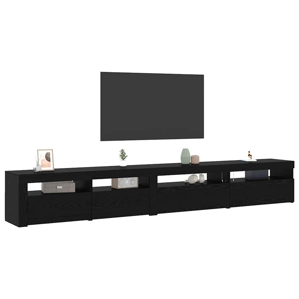 Conjunto de Mueble de TV 3 uds. Roble Negro,51.3kg-3332509