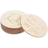 WESIEVYA Discos Semanales de Embarazo de Madera Doble Cara, 11 Piezas para Fotos y Marcadores de Viaje de Embarazo, Accesorios Decorativos para Bebés y Regalos para Embarazadas