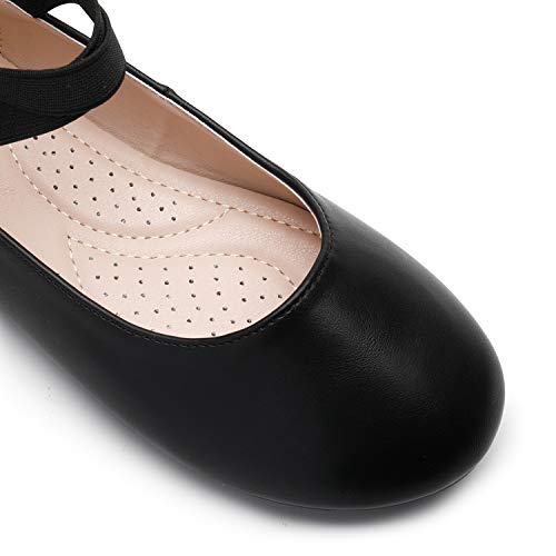 Trary Girls Dress Shoes With Crossover Straps Girl Ballet Flats #TOP1