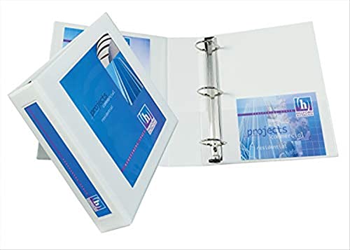 Classeur anneau en D, capacité 1-1/2", blanc